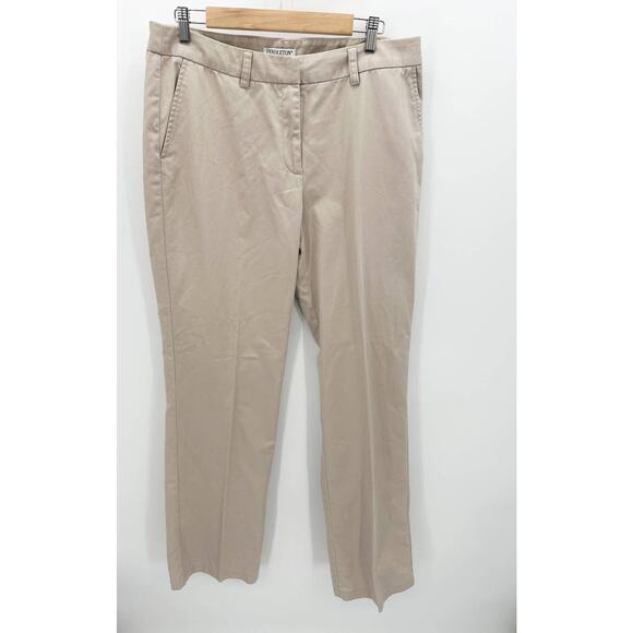Pendleton‎ Khaki Tan 100% Cotton Straight Pants Women's Size 12 Tall 12T - Picture 1 of 9